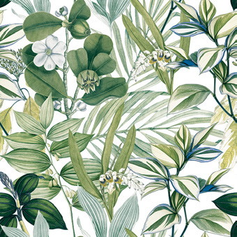 Solero Botany Blue fabric sample